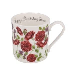 red roses mug